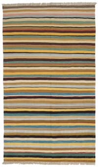 New Handwoven Turkish Kilim Rug - 4' 10" x 8' 3" (58" x 99")