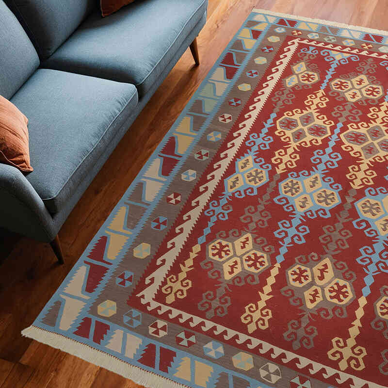 Yeni Kök Boya El Dokuma Kilim - 240 cm x 262 cm - K0059563