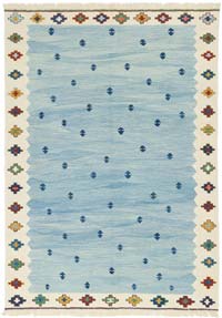New Handwoven Turkish Kilim Rug - 5' 8" x 7' 11" (68" x 95")