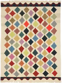 New Handwoven Turkish Kilim Rug - 5' 3" x 6' 11" (63" x 83")