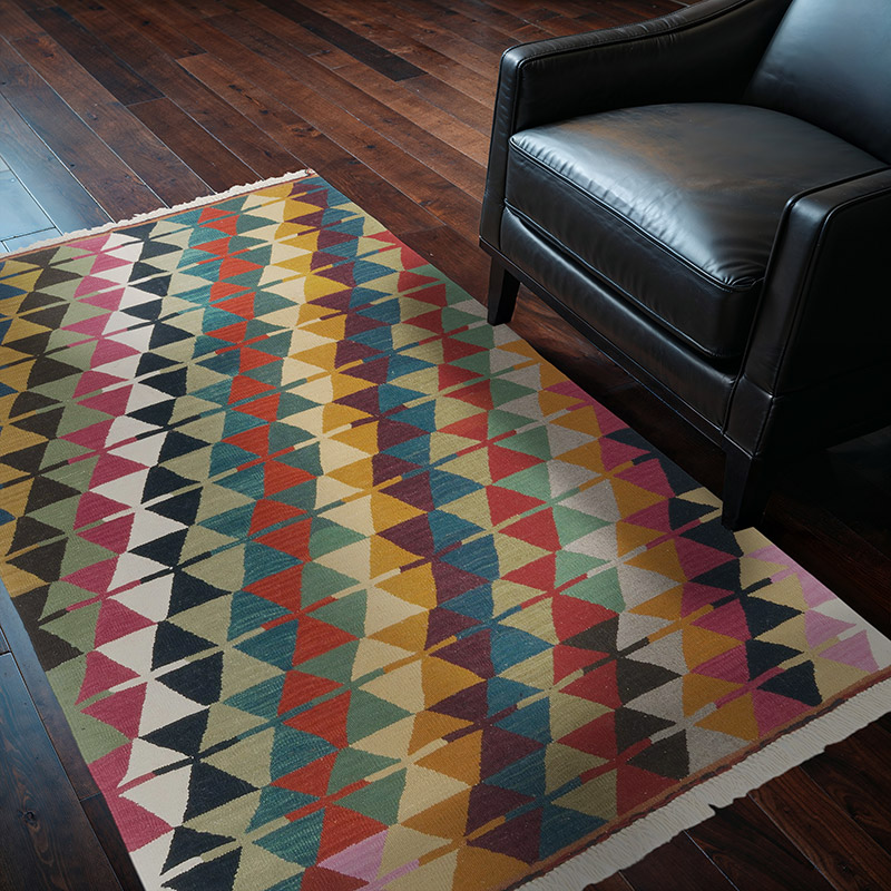 Yeni Kök Boya El Dokuma Kilim - 124 cm x 177 cm - K0059573