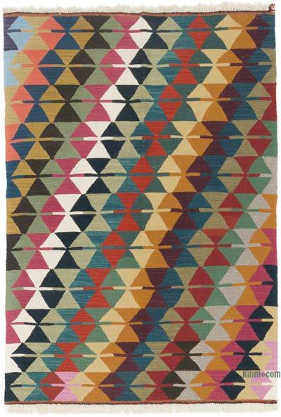 New Handwoven Turkish Kilim Rug - 4' 1" x 5' 10" (49 in. x 70 in.)