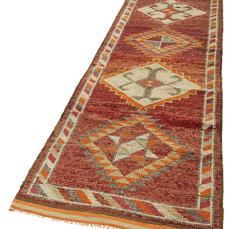 Alfombra Vintage de pasillo - 88 cm x 370 cm - K0059585