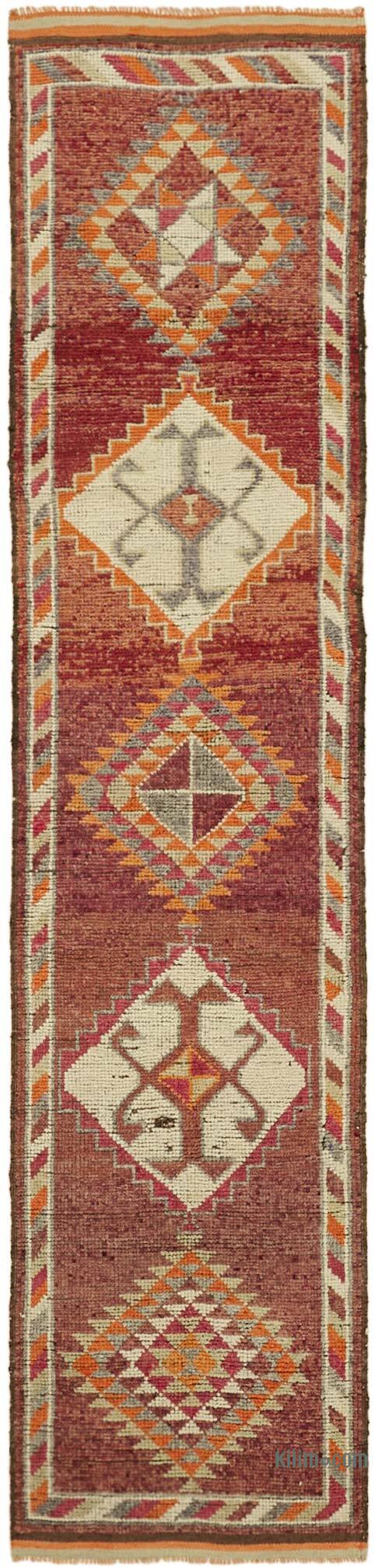 Alfombra Vintage de pasillo - 88 cm x 370 cm - K0059585