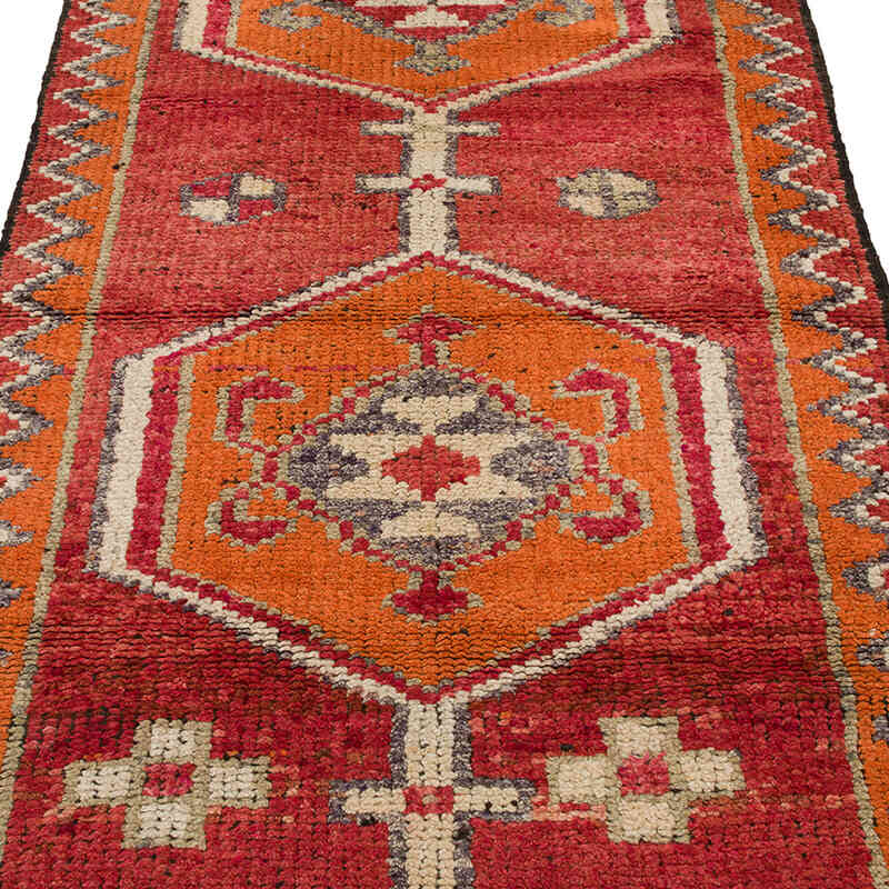 Vintage Tribal Runner Rug - 3' 3" x 10' 8" (39" x 128") - K0059586