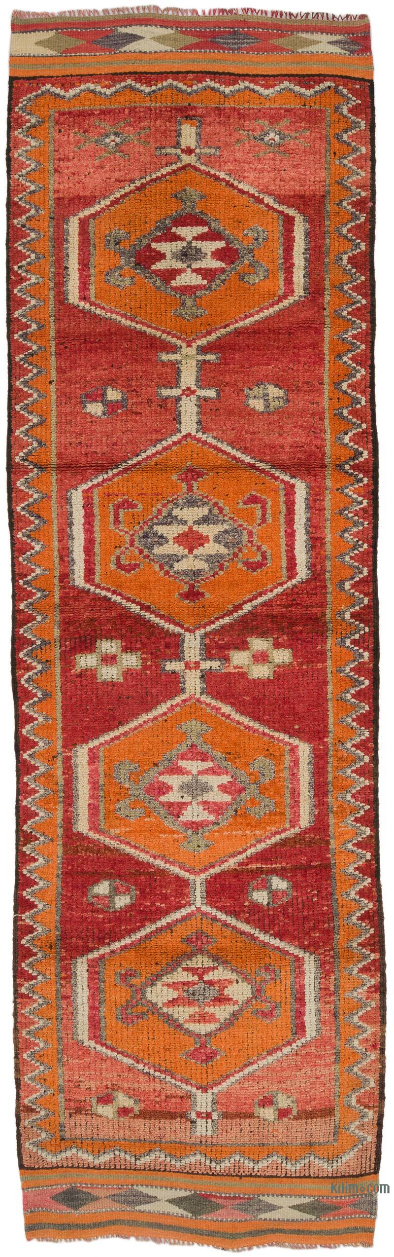 Vintage Tribal Runner Rug - 3' 3" x 10' 8" (39" x 128") - K0059586