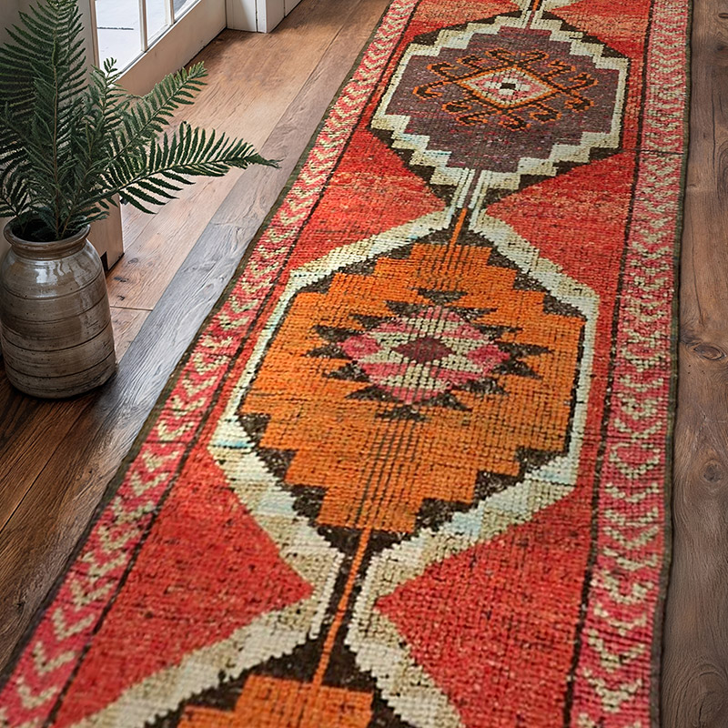 Vintage Anadolu Yolluk - 96 cm x 313 cm - K0059589
