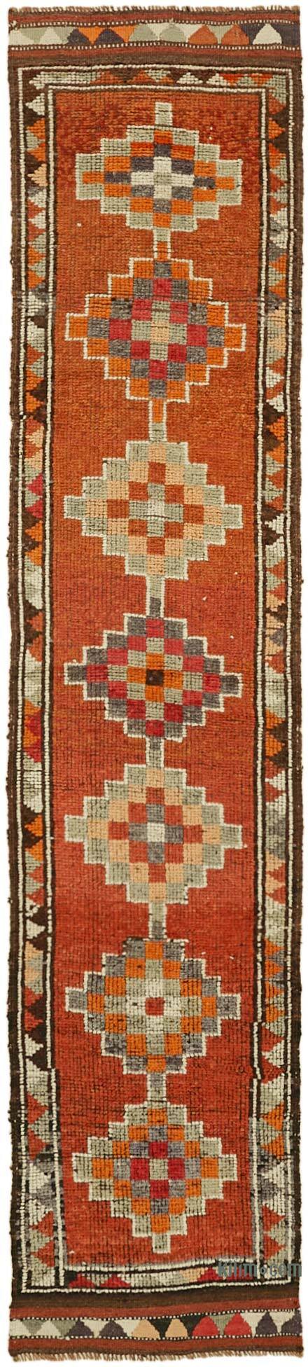 Vintage Tribal Runner Rug - 3' 1" x 11' 6" (37" x 138") - K0059591