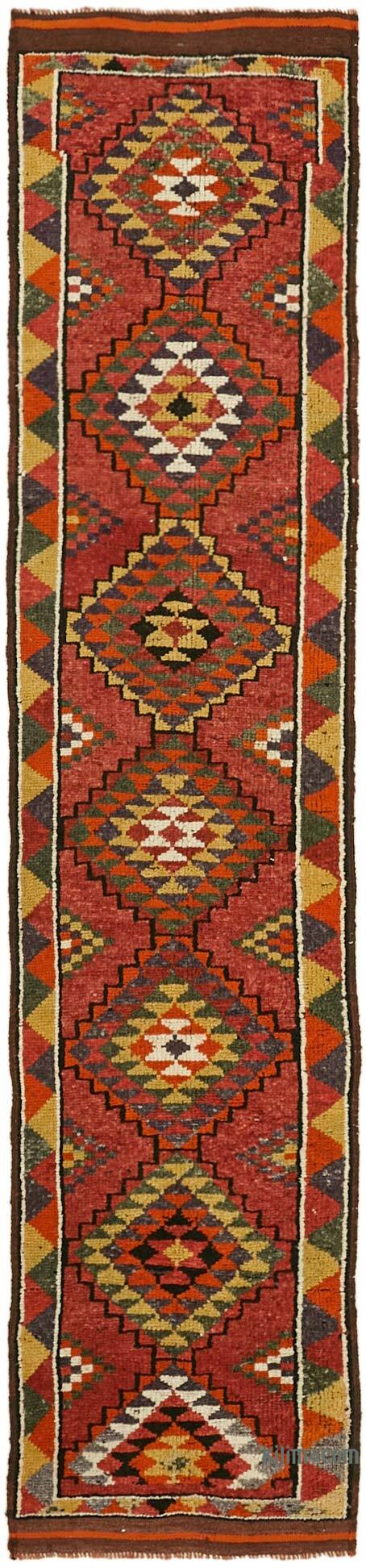 Vintage Tribal Runner Rug - 2' 10" x 11' 7" (34" x 139") - K0059609