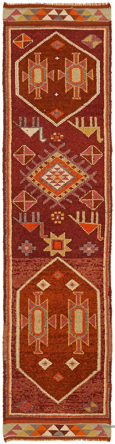 Vintage Turkish Runner Rug - 2' 11" x 11' 3" (35 in. x 135 in.)