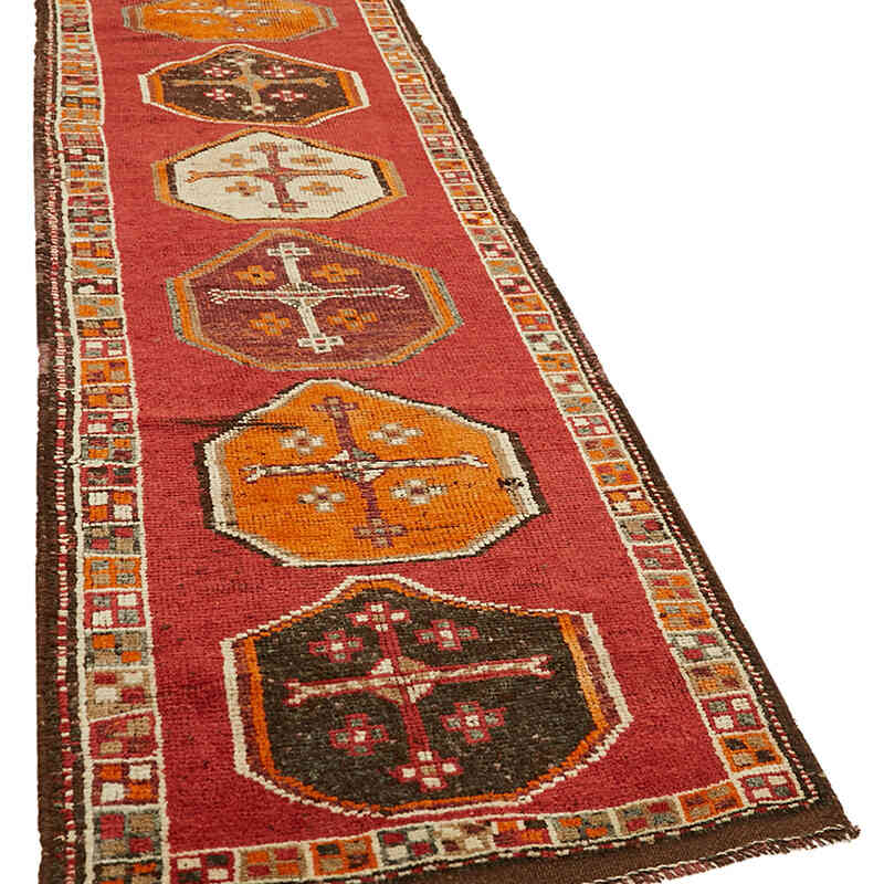 Vintage Tribal Runner Rug - 3' 2" x 12' 4" (38" x 148") - K0059623