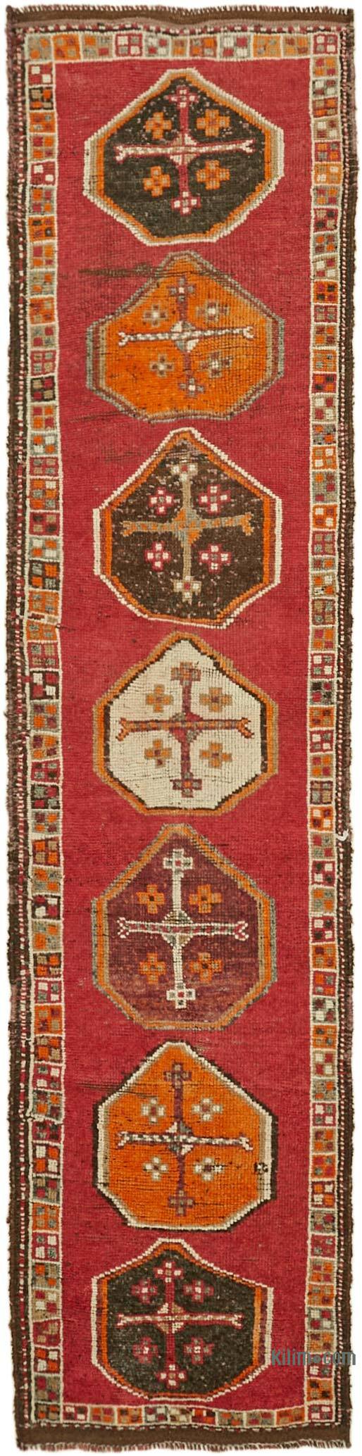 Vintage Tribal Runner Rug - 3' 2" x 12' 4" (38" x 148") - K0059623