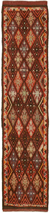 Alfombra Vintage de pasillo - 90 cm x 360 cm