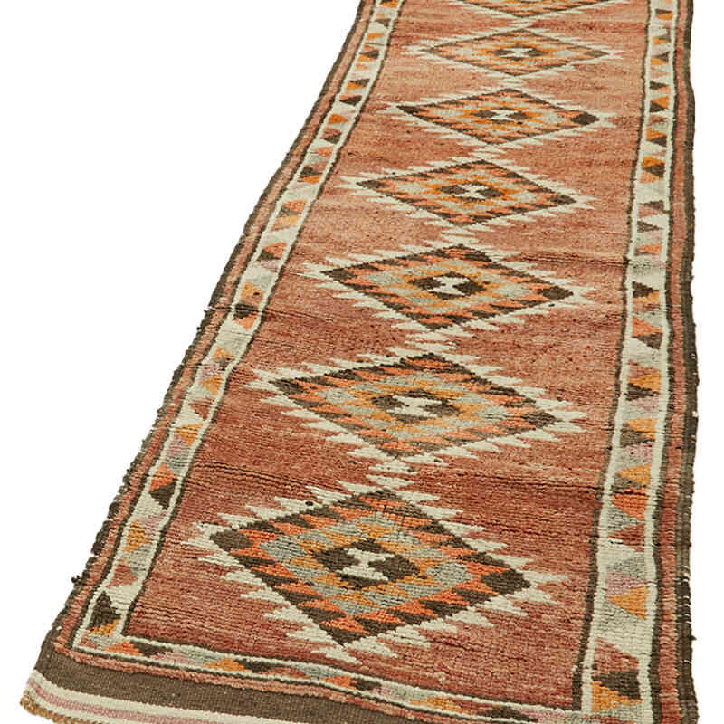 Vintage Tribal Runner Rug - 2' 7" x 11' 10" (31" x 142") - K0059629