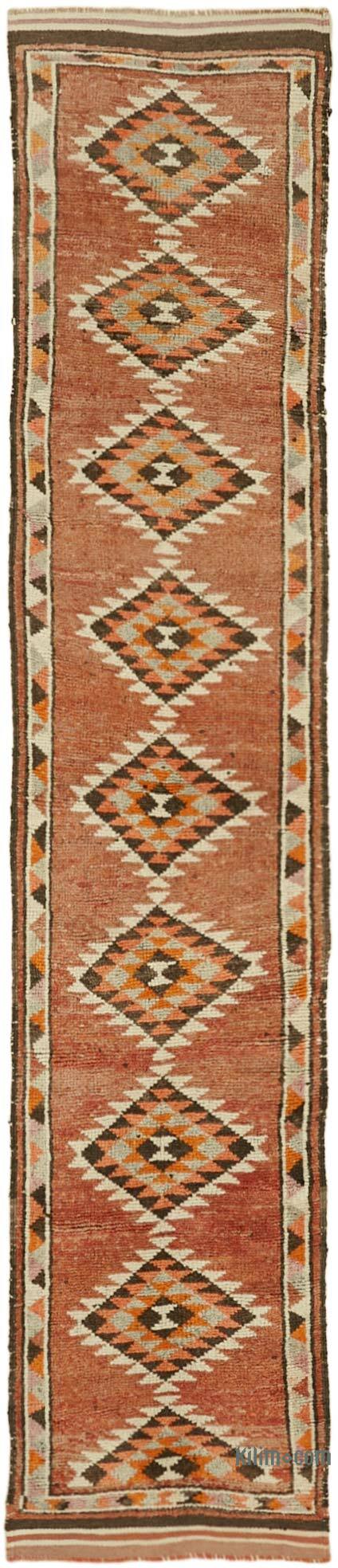 Vintage Tribal Runner Rug - 2' 7" x 11' 10" (31" x 142") - K0059629