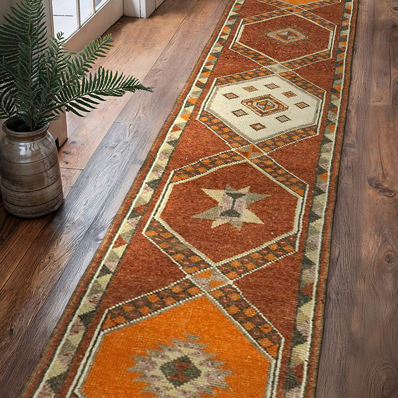 Vintage Anadolu Yolluk - 90 cm x 390 cm - K0059633