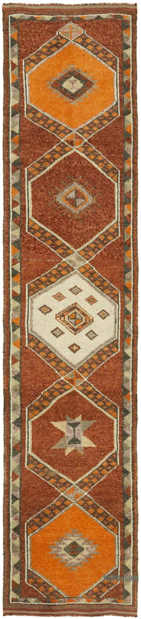 Vintage Anadolu Yolluk - 90 cm x 390 cm - K0059633