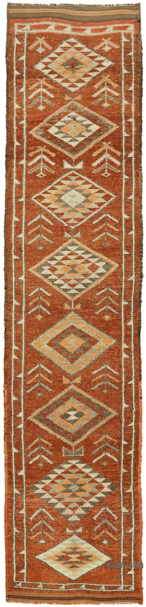 Vintage Tribal Runner Rug - 2' 11" x 12'  (35" x 144") - K0059640