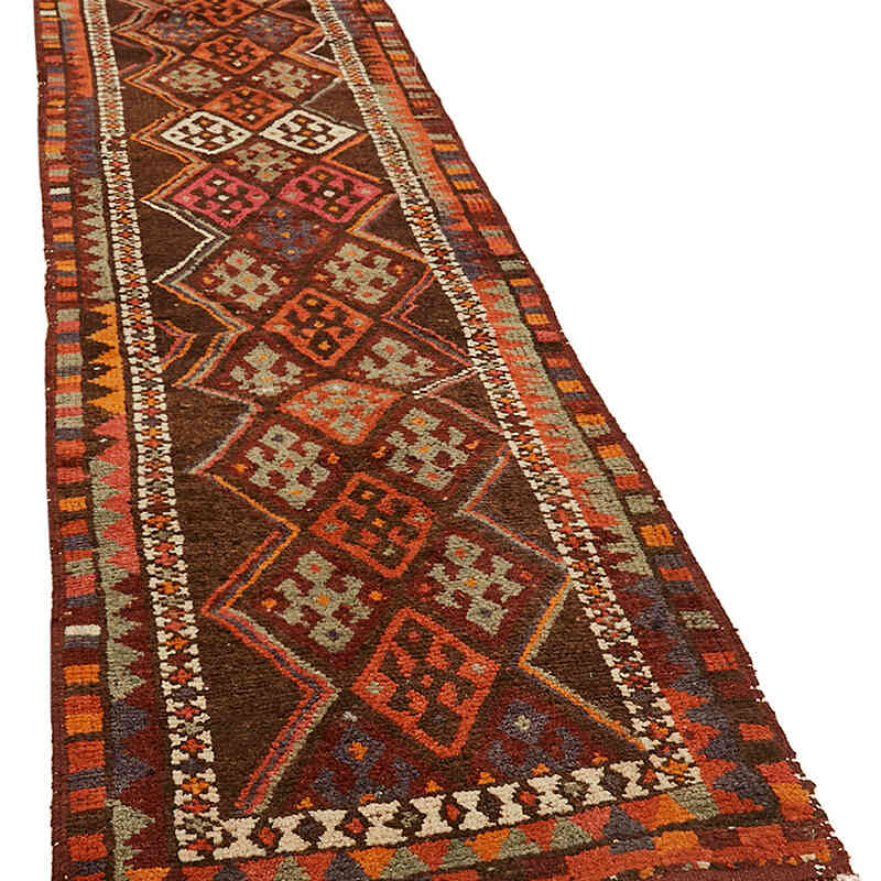 Vintage Tribal Runner Rug - 2' 10" x 13'  (34" x 156") - K0059649
