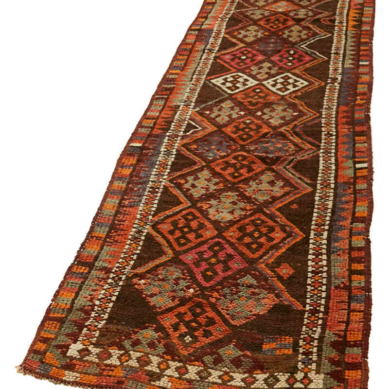 Vintage Tribal Runner Rug - 2' 10" x 13'  (34" x 156") - K0059649