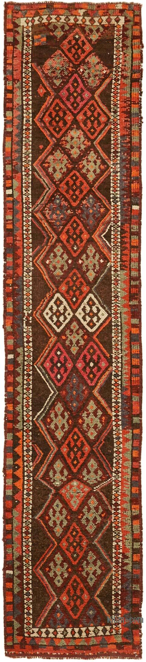 Vintage Tribal Runner Rug - 2' 10" x 13'  (34" x 156") - K0059649