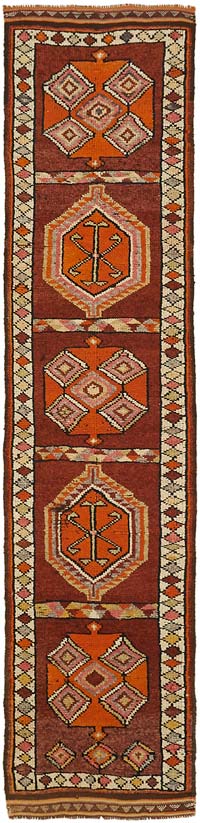Vintage Anadolu Yolluk - 90 cm x 370 cm