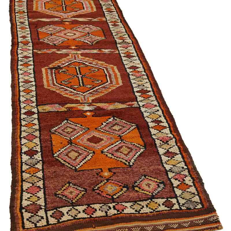 Vintage Tribal Runner Rug - 2' 11" x 12' 2" (35" x 146") - K0059650