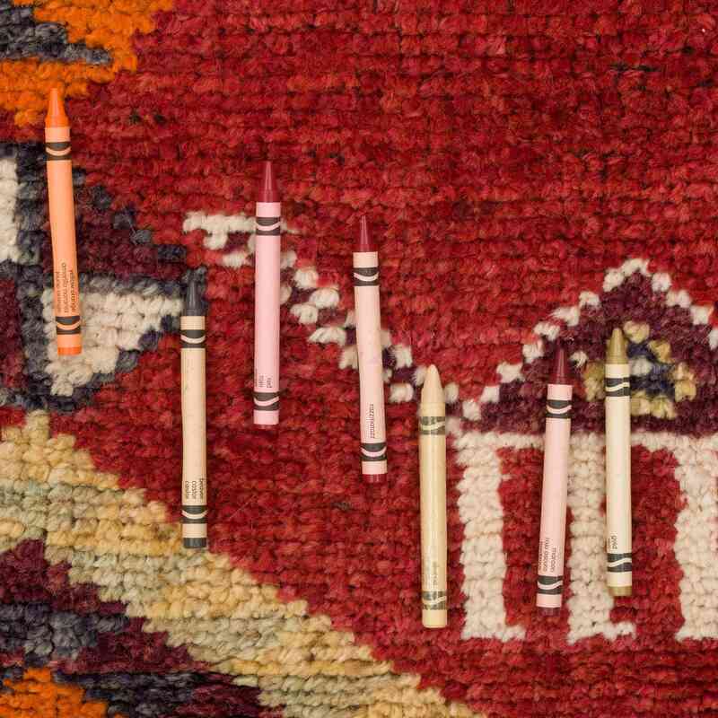 Alfombra Vintage de pasillo - 92 cm x 378 cm - K0059651