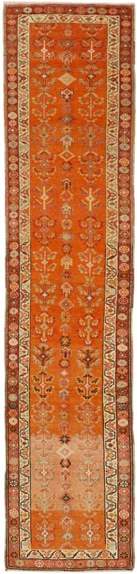 Alfombra Vintage de pasillo - 90 cm x 355 cm