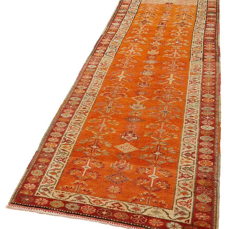 Vintage Tribal Runner Rug - 2' 11" x 11' 8" (35" x 140") - K0059652