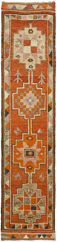 Vintage Anadolu Yolluk - 87 cm x 353 cm