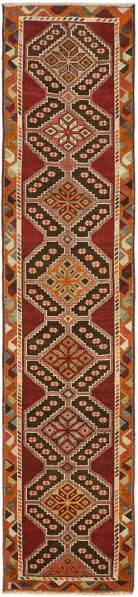 Vintage Anadolu Yolluk - 90 cm x 385 cm