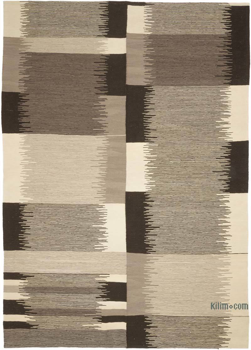 New Handwoven Turkish Kilim Rug - 7' 4" x 10' 4" (88" x 124") - K0059680