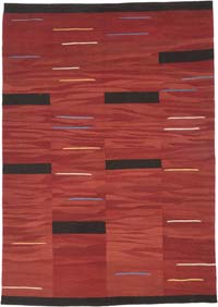New Handwoven Turkish Kilim Rug - 5' 10" x 8' 2" (70" x 98")