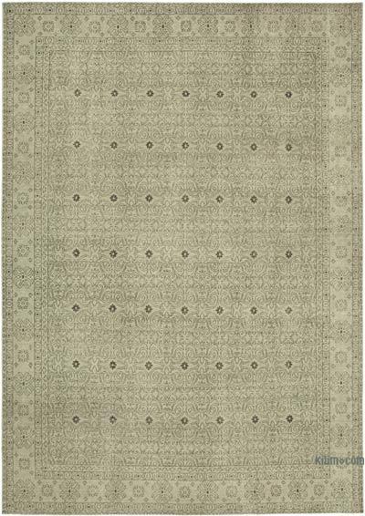 Grey Vintage Hand-Knotted Oriental Rug - 10' 1" x 14' 1" (121 in. x 169 in.)