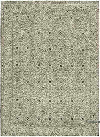 Grey Vintage Hand-Knotted Oriental Rug - 9'  x 12'  (108 in. x 144 in.)