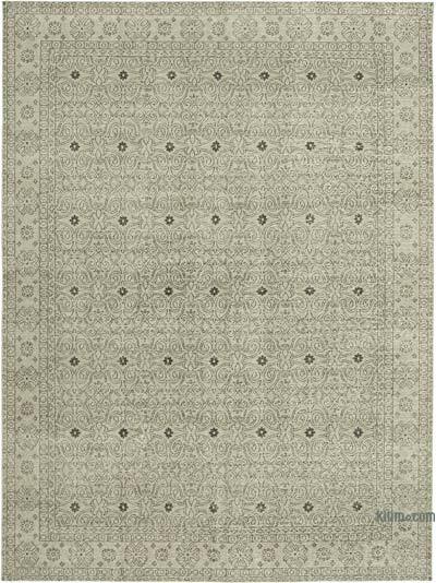 Grey Vintage Hand-Knotted Persian Rug - 9'  x 12' 1" (108 in. x 145 in.)