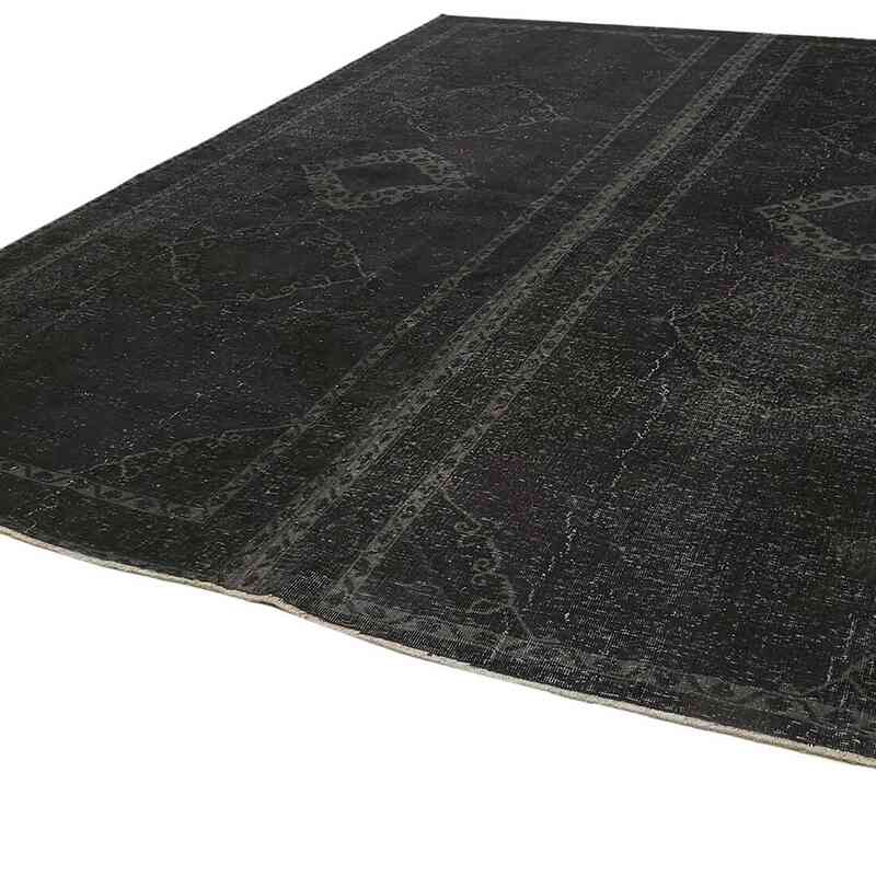 Siyah Boyalı El Dokuma Vintage Halı - 294 cm x 376 cm - K0059760