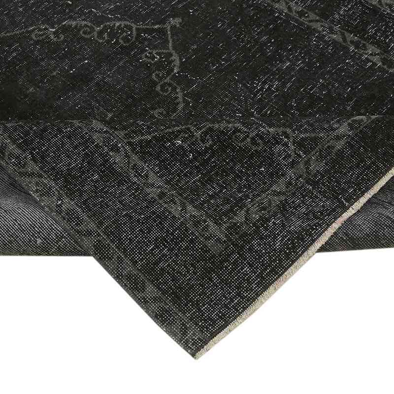 Siyah Boyalı El Dokuma Vintage Halı - 294 cm x 376 cm - K0059760