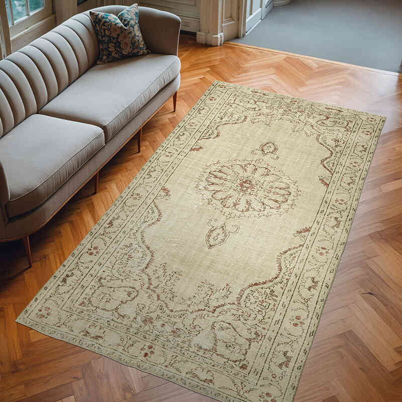 Alfombra Vintage Turca Anudada a Mano - 180 cm x 320 cm - K0059812