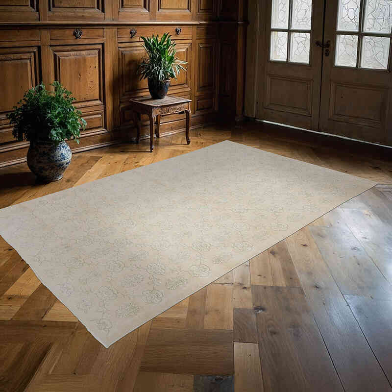 Alfombra Vintage Turca Anudada a Mano - 160 cm x 263 cm - K0059814