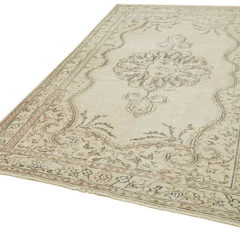 Vintage Turkish Hand-Knotted Rug - 5' 7" x 8' 10" (67" x 106") - K0059818