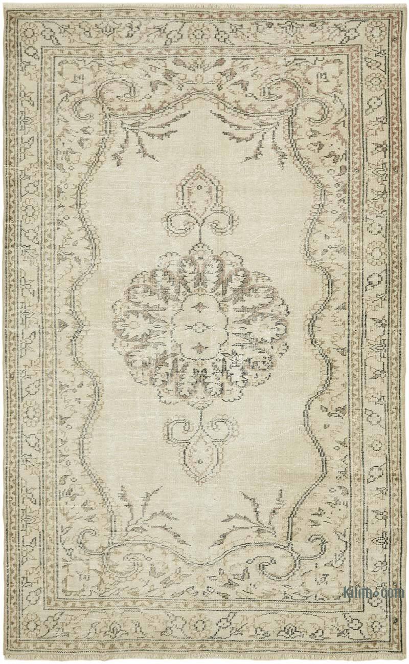 Vintage Turkish Hand-Knotted Rug - 5' 7" x 8' 10" (67" x 106") - K0059818