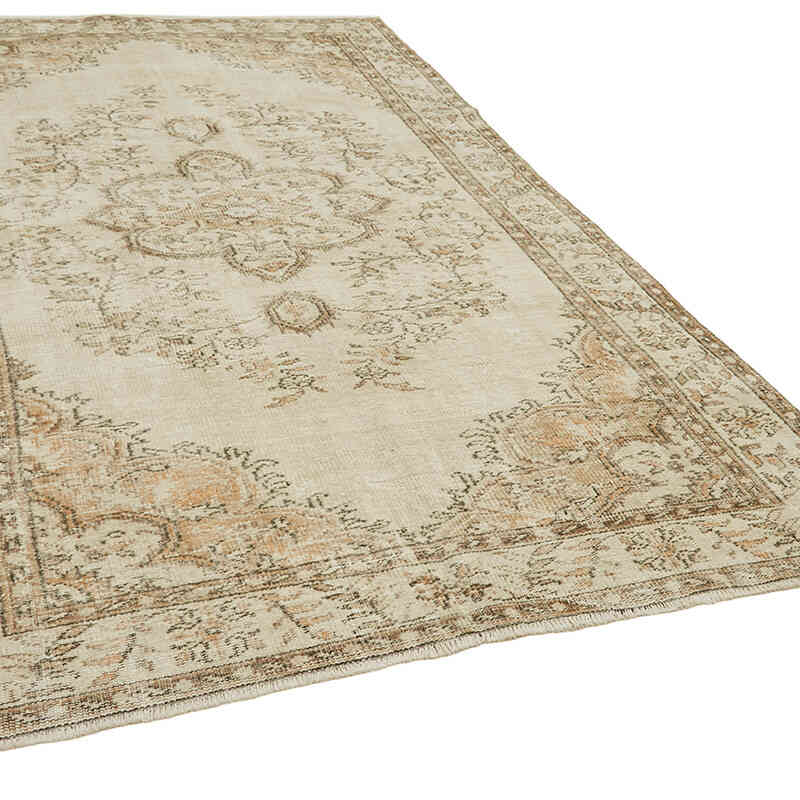 Alfombra Vintage Turca Anudada a Mano - 178 cm x 285 cm - K0059855