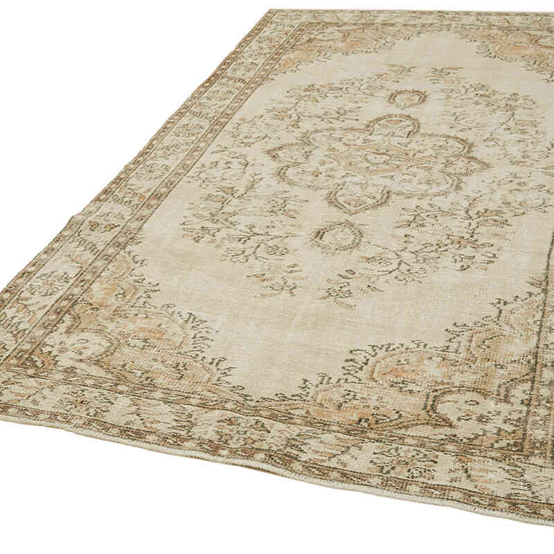 Alfombra Vintage Turca Anudada a Mano - 178 cm x 285 cm - K0059855