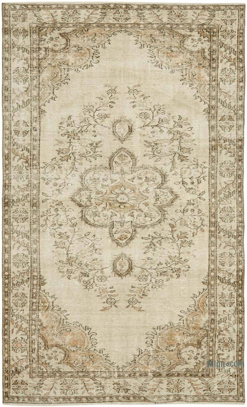Alfombra Vintage Turca Anudada a Mano - 178 cm x 285 cm - K0059855