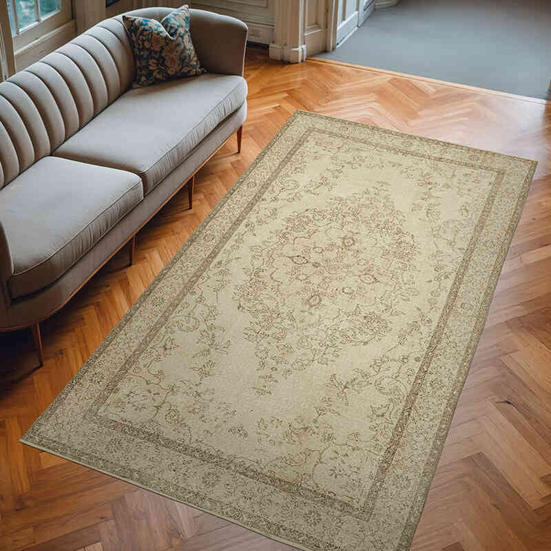 Vintage Turkish Hand-Knotted Rug - 5' 10" x 10' 2" (70" x 122") - K0059856