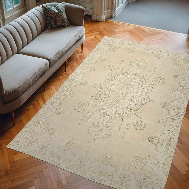 El Dokuma Vintage Halı - 206 cm x 313 cm - K0059858