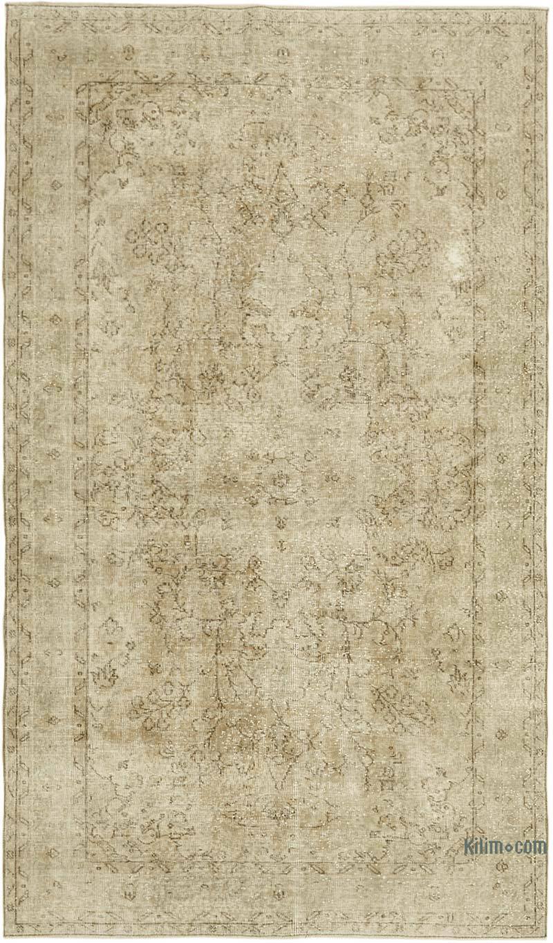 Alfombra Vintage Turca Anudada a Mano - 159 cm x 265 cm - K0059873