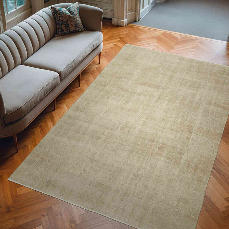 Vintage Turkish Hand-Knotted Rug - 6' 4" x 9' 8" (76" x 116") - K0059881
